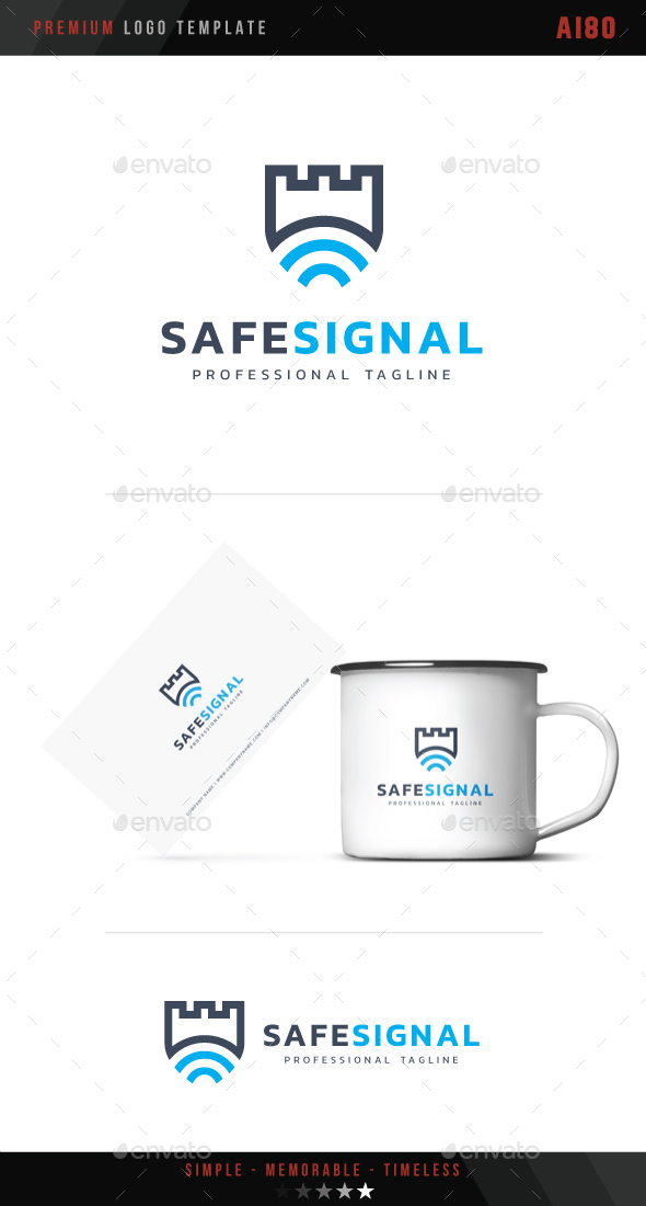 Safe Signal Logo - Abstract Logo Templates