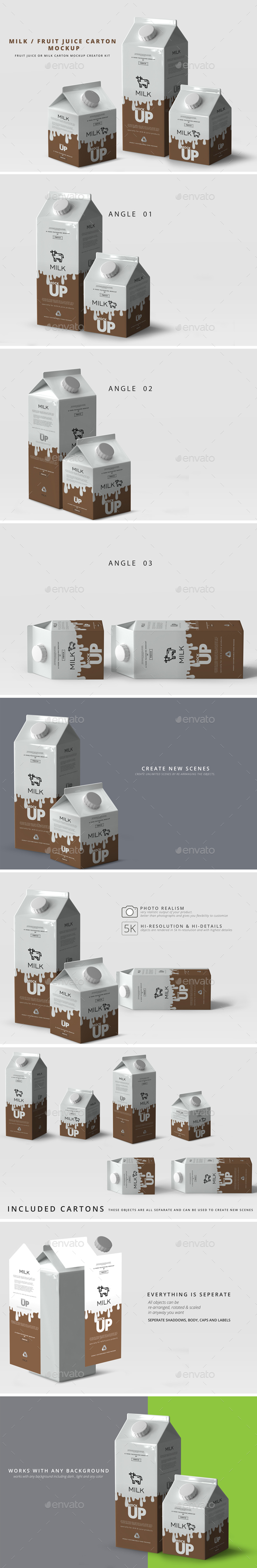 Download Milk Fruit Juice Carton Mockup By Deltatemplates Graphicriver