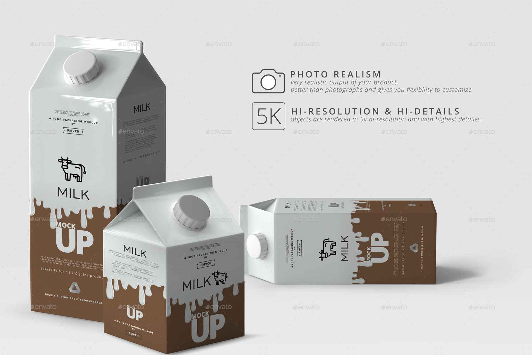 Milk / Fruit Juice Carton Mockup, Graphics | GraphicRiver