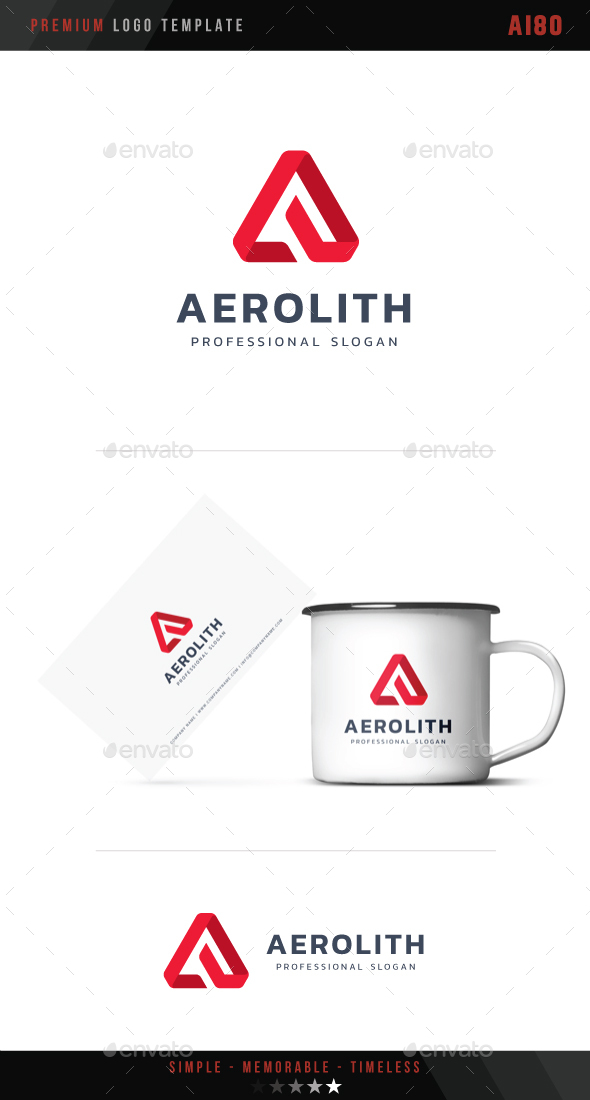 Letter A - Aerolith Logo - Abstract Logo Templates