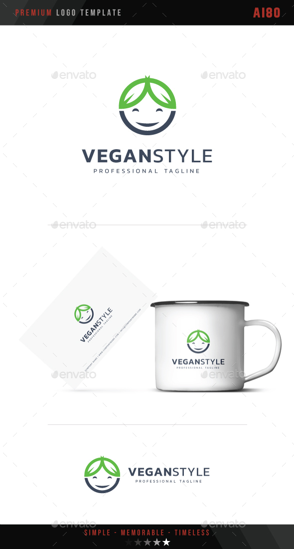 Vegan Style Logo - Humans Logo Templates