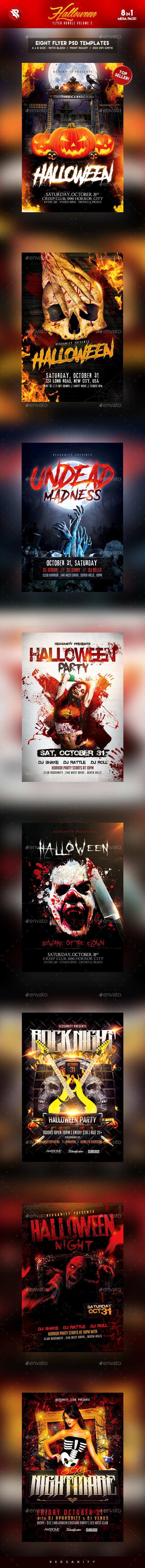 Halloween Flyer Bundle Vol.2 - Holidays Events