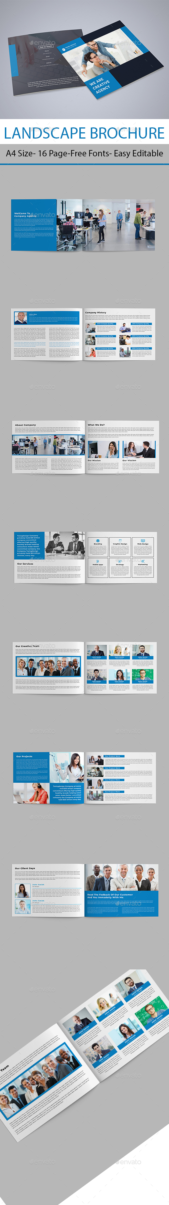 Landscape Brochure - Brochures Print Templates