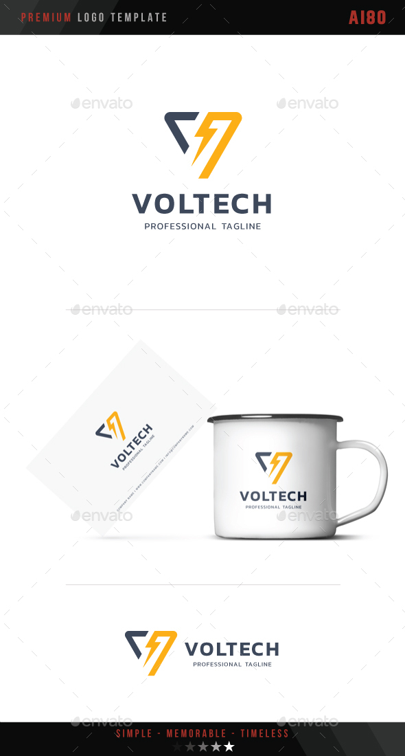 Volt Tech Logo - Symbols Logo Templates