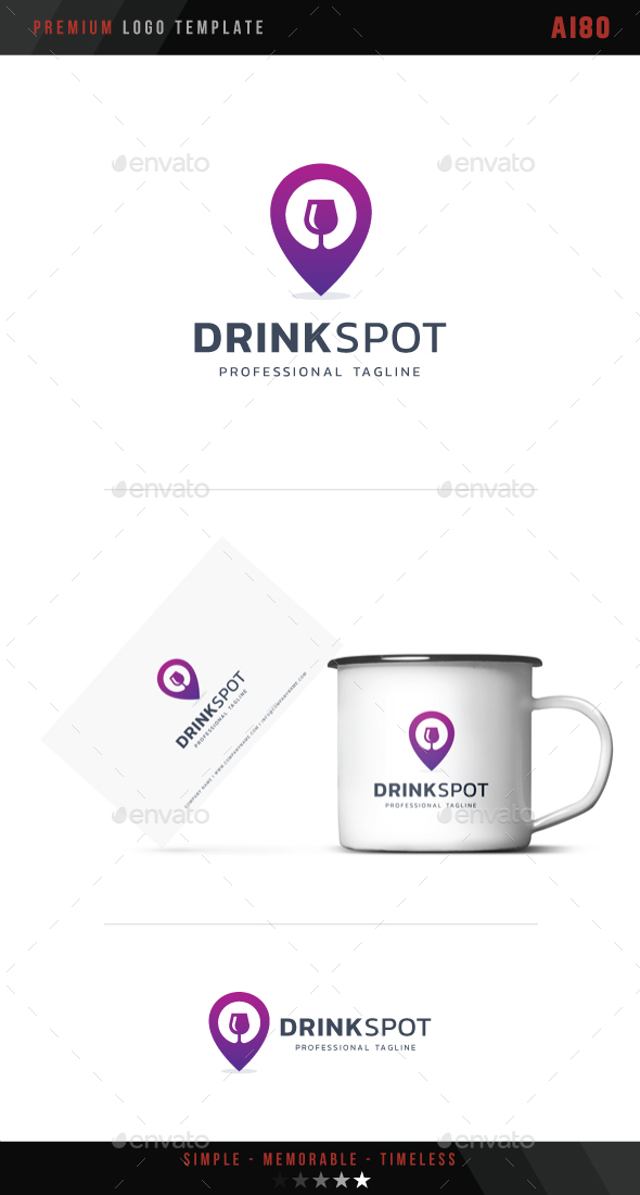 Drink Spot Logo - Symbols Logo Templates