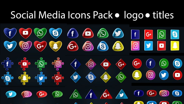 Social Media Icons - VideoHive 22634754
