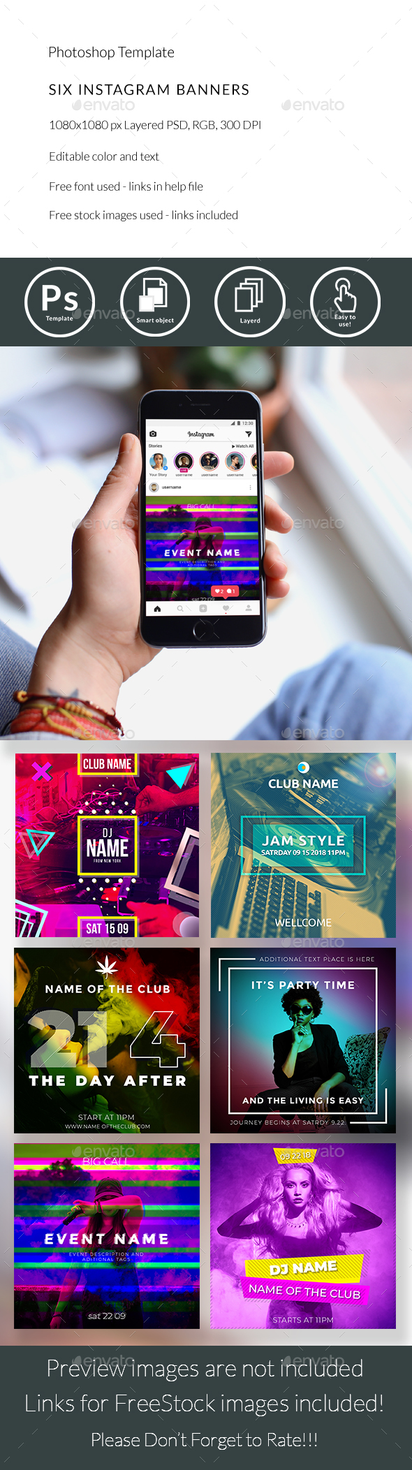 Instagram - Banners & Ads Web Elements