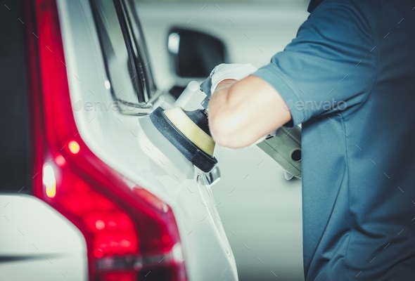 Professional Vehicle Buffing - Stock Photo - Images