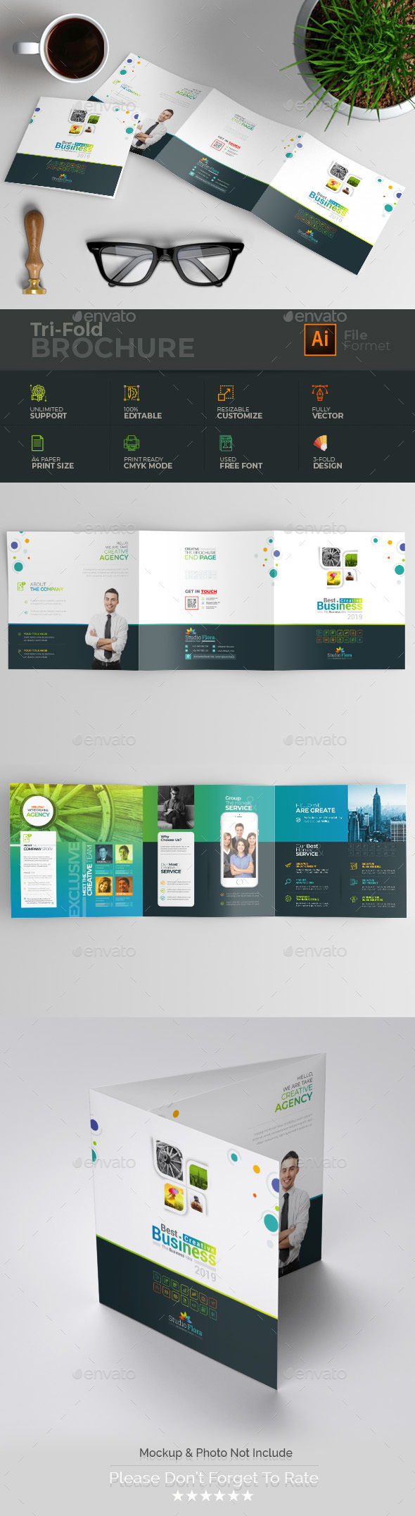 Tri-fold Brochure - Brochures Print Templates