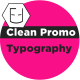 Clean Promo Typography - VideoHive Item for Sale