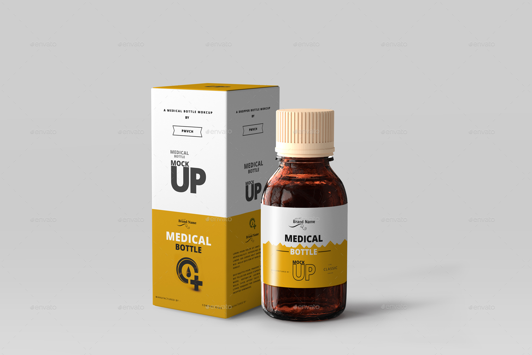 Download Amber Medicine Bottle Mockups By Deltatemplates Graphicriver