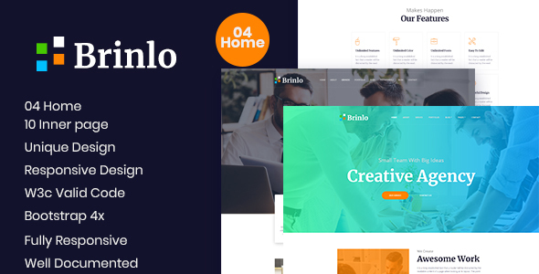 Brinlo- Creative Agency - ThemeForest 22598626