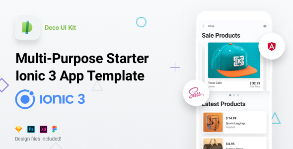 Deco UI Kit - Multi-purpose Starter Ionic 3 App Template - Angular 6, Sass - CodeCanyon Item for Sale