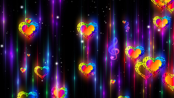 Music Notes Colorful Background 2 alt