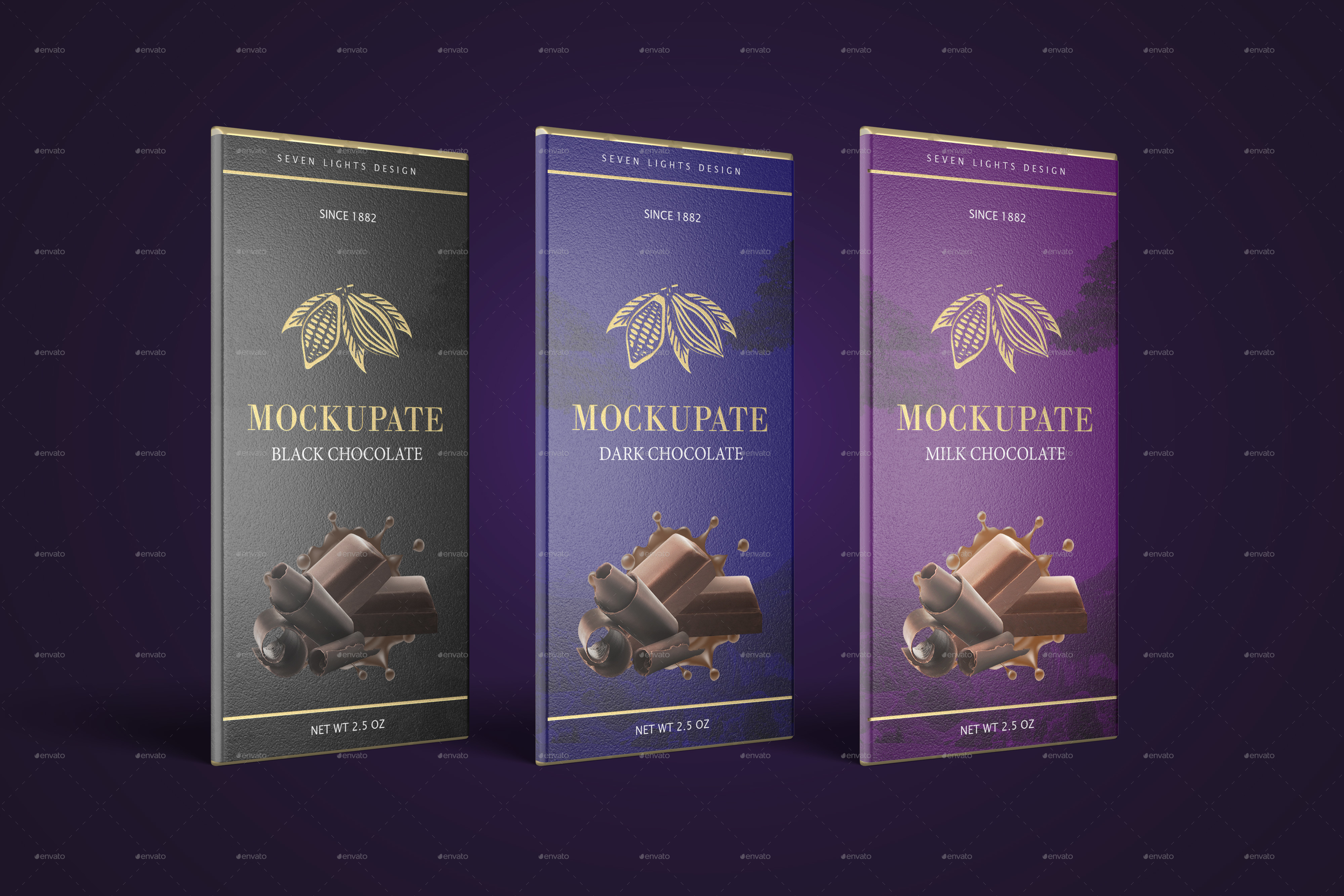 Download Chocolate Bar Packaging Mockup By 7lights Graphicriver