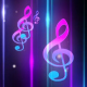 Music Notes Blue Background - VideoHive Item for Sale