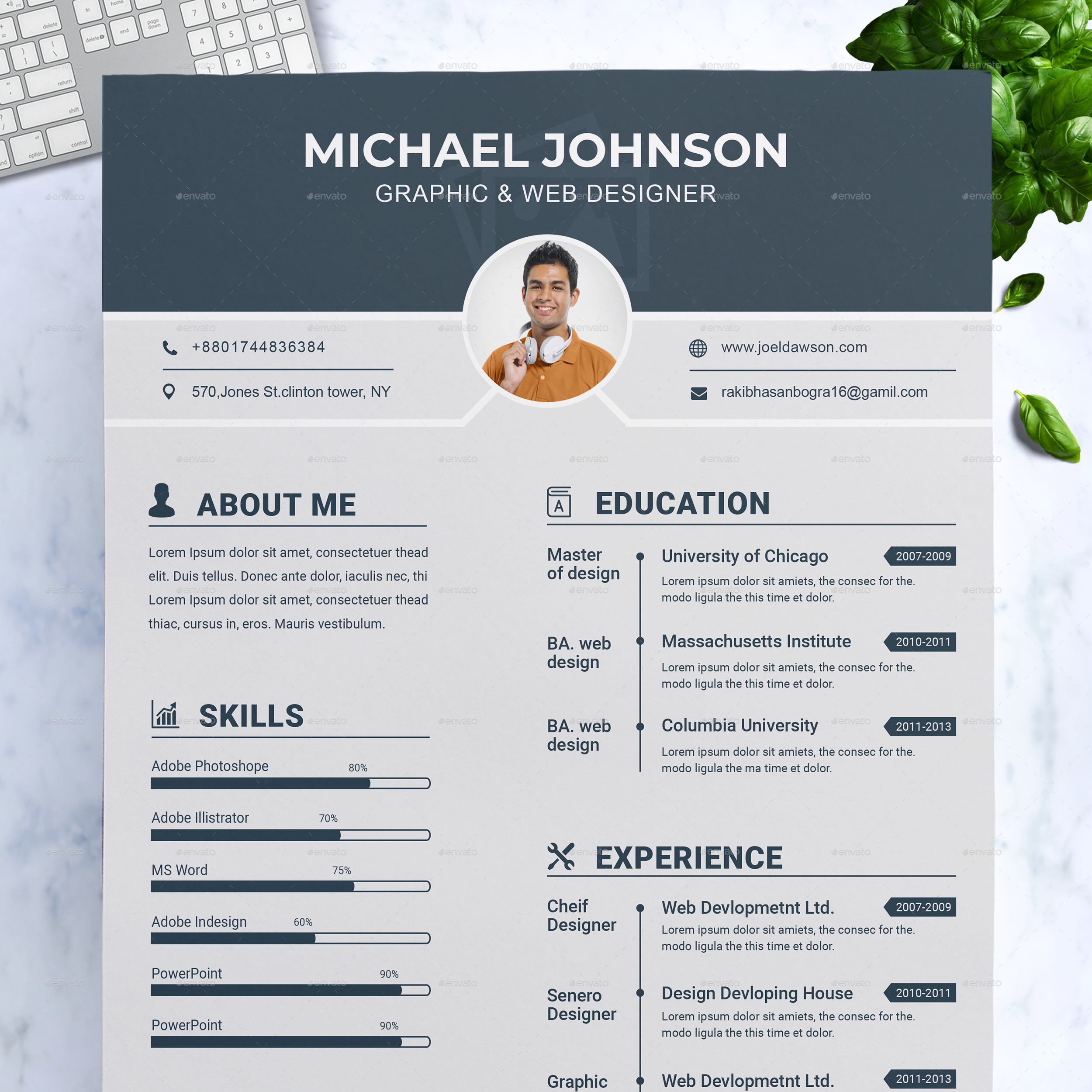 Resume Design, Print Templates | GraphicRiver