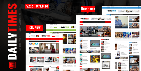 DailyTimes - News and Magazine Joomla Template