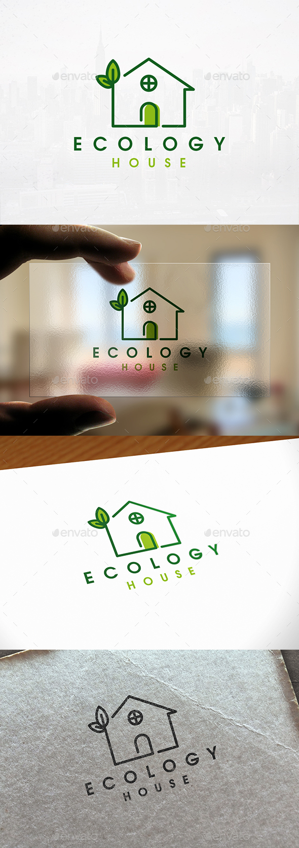 Ecology House Logo Template - Nature Logo Templates