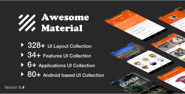 Awesome Material (Google Material Design UI Template Collection) 1.4 - CodeCanyon Item for Sale