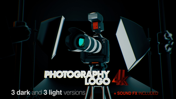 Photography Logo 4K - VideoHive 22646658