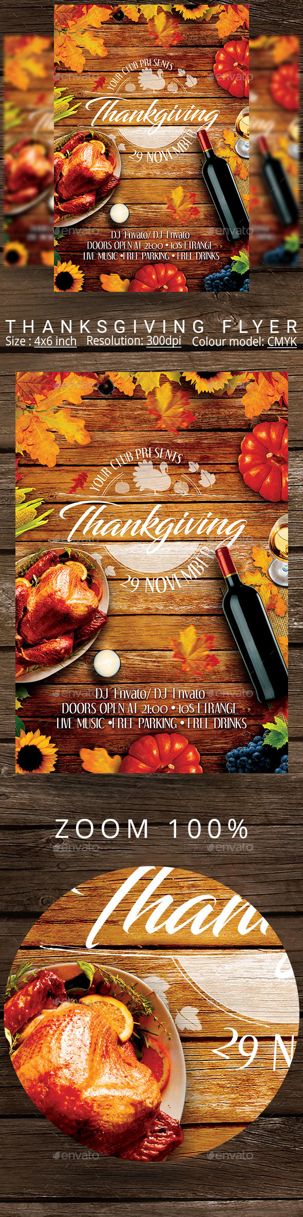 Thanksgiving Dinner Flyer