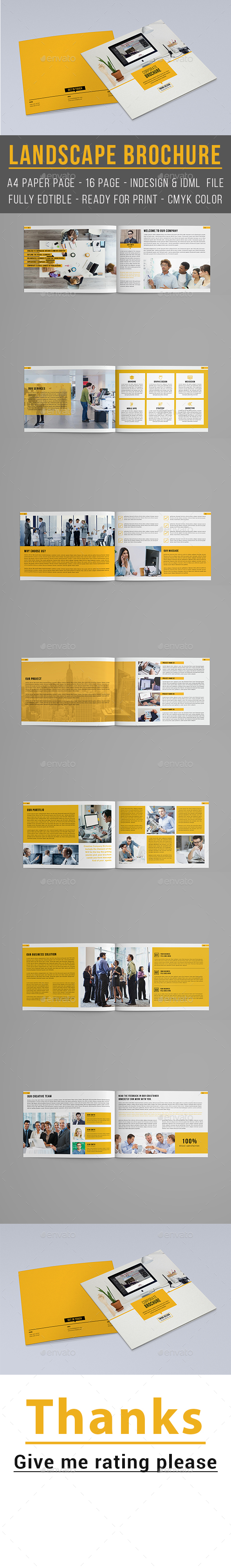 Landscape Brochure - Brochures Print Templates