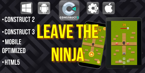 Leave the ninja - Html5 Game template - CodeCanyon Item for Sale