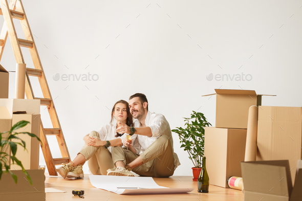 Couple moving to a new home. Stock Photo by master1305 | PhotoDune