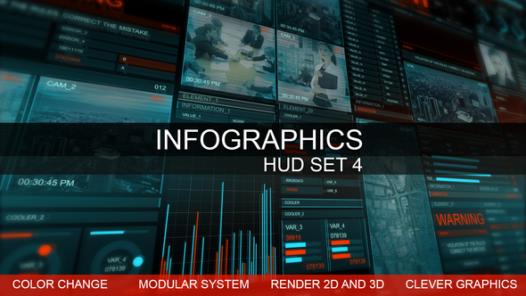 Infographics HUD smart graphics