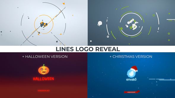 Lines Logo Reveal. +Christmas/Halloween ver.