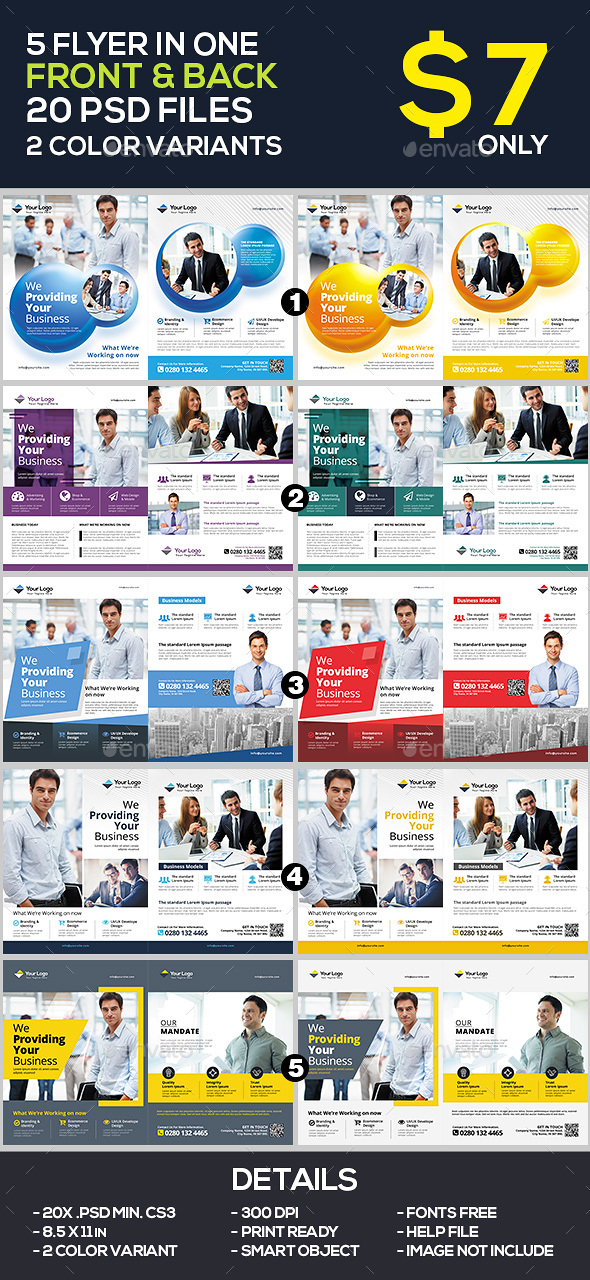 Business Flyer / Corporate Flyer Template Bundle - Corporate Flyers