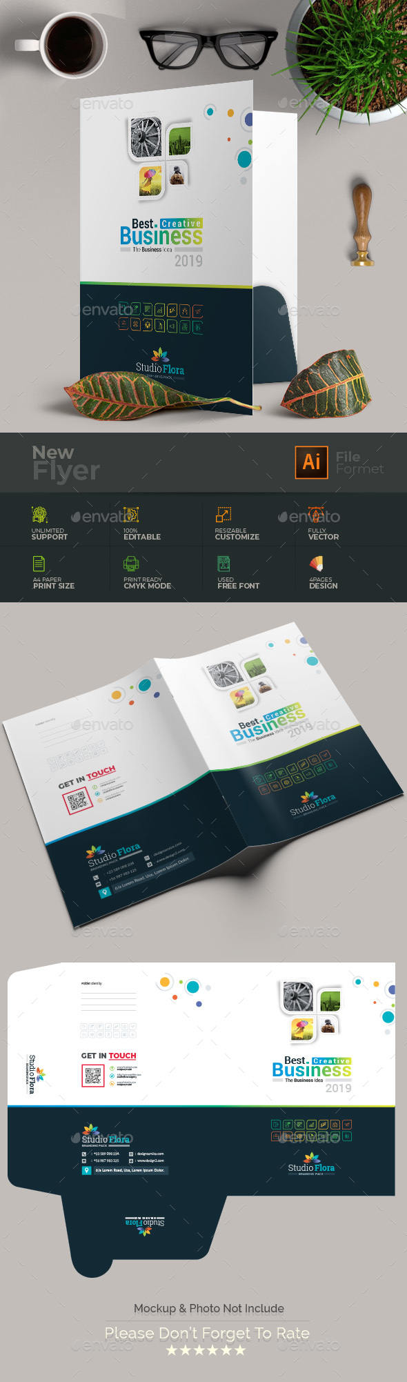 Presentation Folder - Stationery Print Templates
