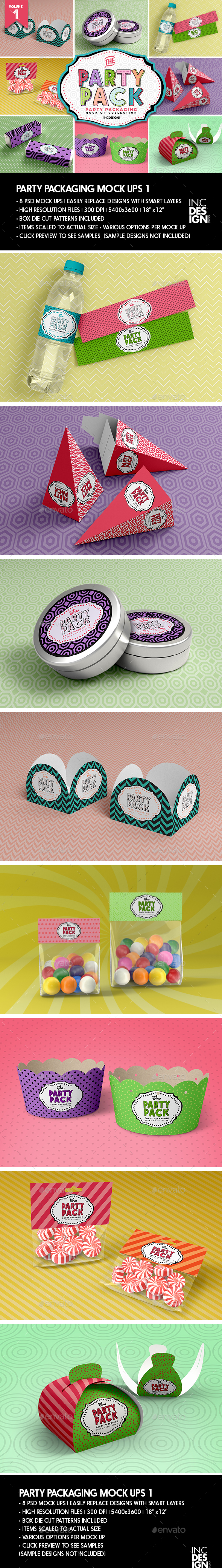 The Party Pack Packaging Mock Ups 1 - Packaging Product Mock-Ups