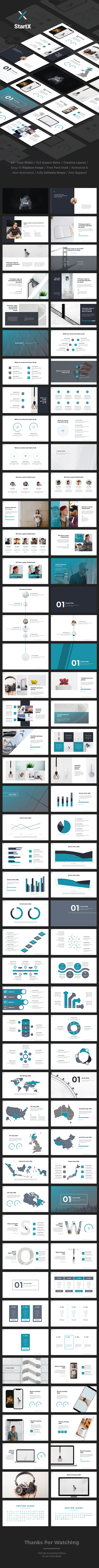 StartX - StartUp Pitch Deck Keynote Template - Keynote Templates Presentation Templates