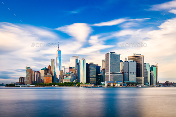 Lower Manhattan New York City - Stock Photo - Images