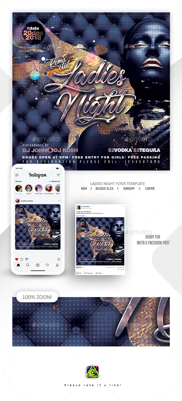 Ladies Night Flyer Template