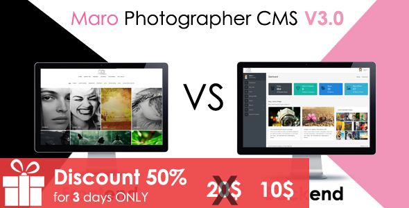Maro Phpotographer CMS - CodeCanyon Item for Sale