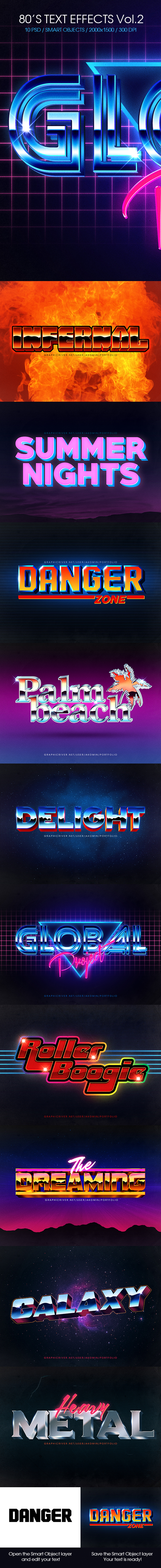 80's Text Effects Vol.2