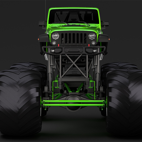 Monster Truck Jeep - 3Docean 22669128