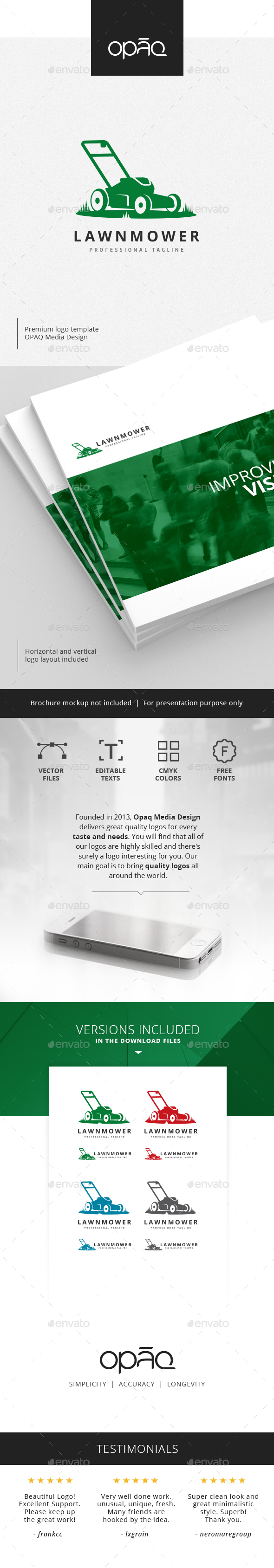 Lawnmower Logo - Objects Logo Templates