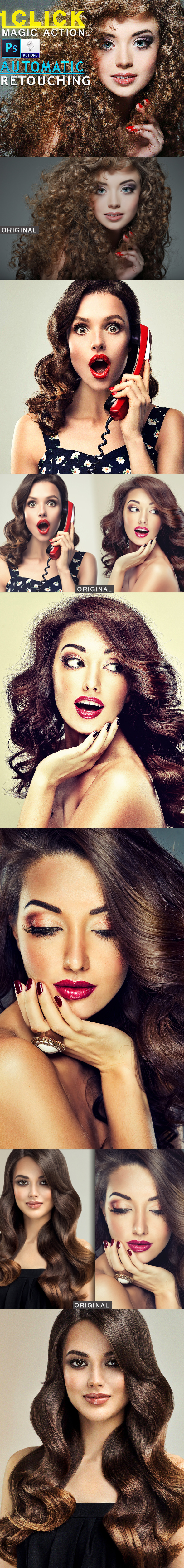 Automatic Retouching Action - Actions Photoshop