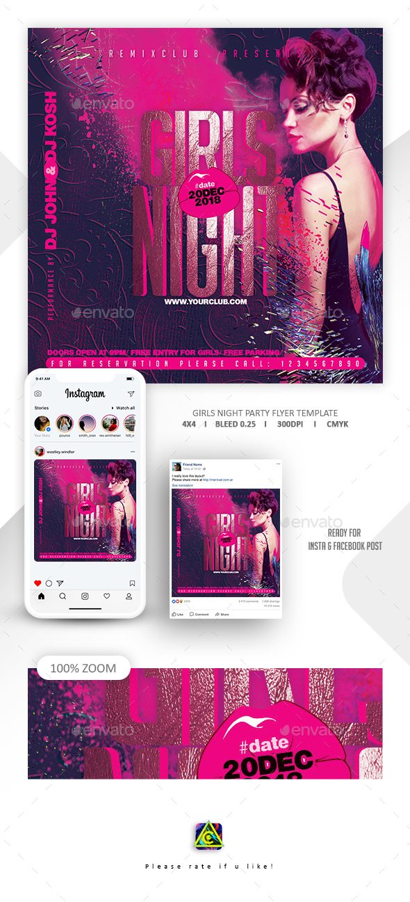 Night Club Flyer Template - Clubs & Parties Events