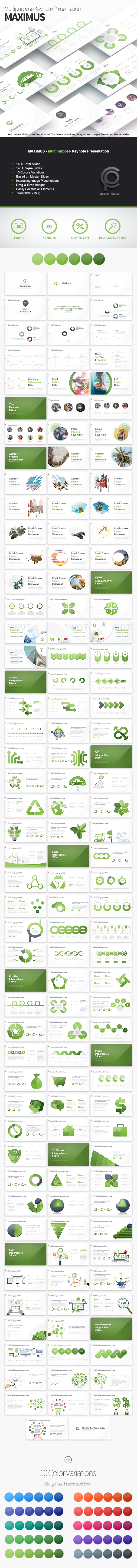 MAXIMUS - Multipurpose Keynote Presentation - Business Keynote Templates