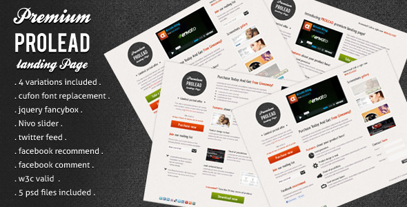 Prolead Landing Page - ThemeForest 249624
