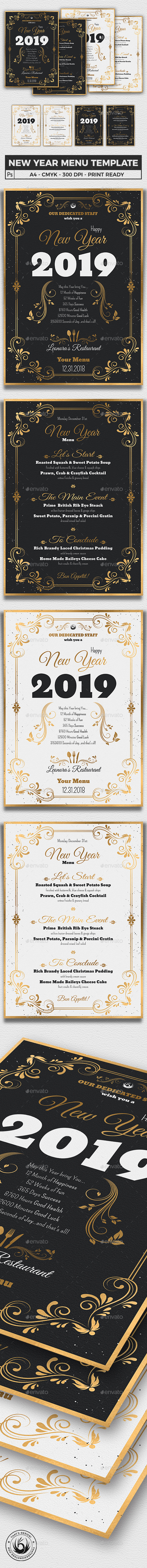 New Year Menu Template V1 - Holidays Events