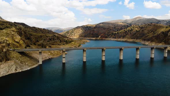 Bridge Viaduct Connecting Mounts and the Great River alt