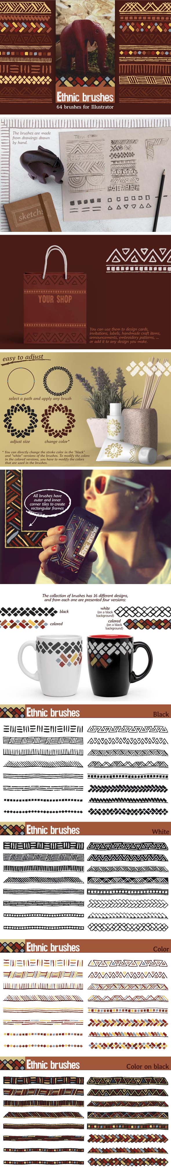 Ethnic brushes - Texture Brushes