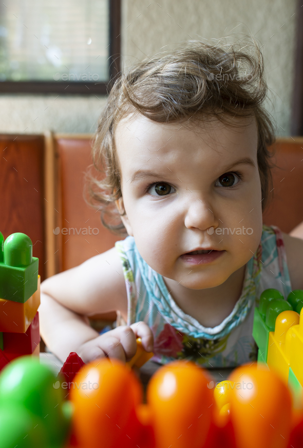Angry little girl - Stock Photo - Images