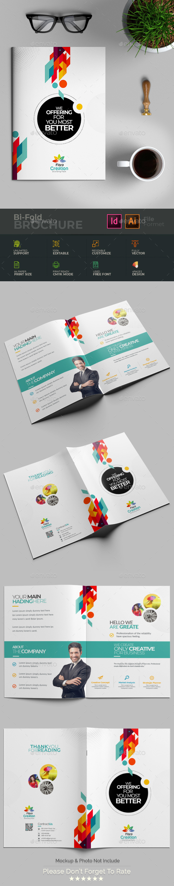 Bi-Fold Brochure - Brochures Print Templates